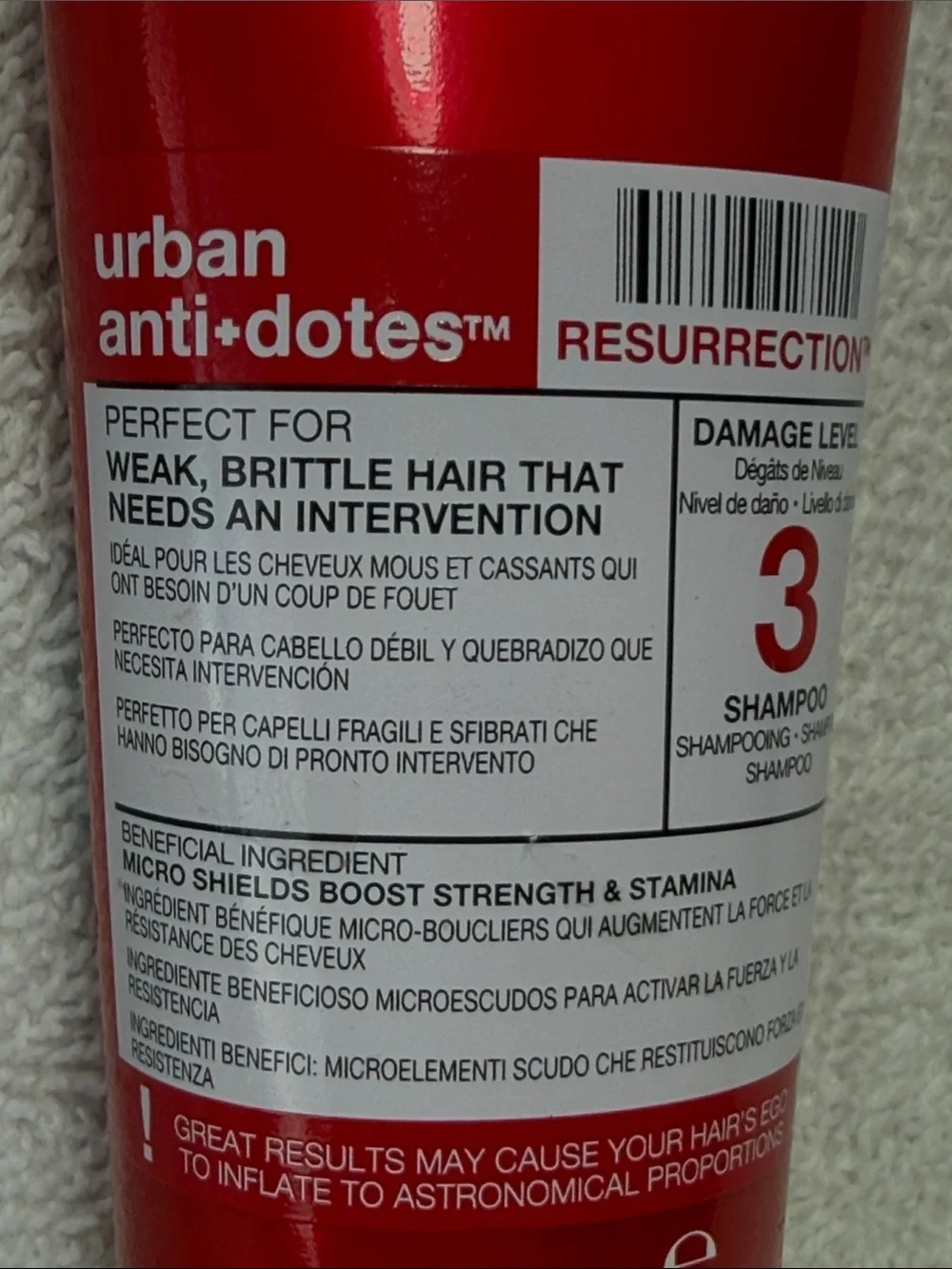 🌻5 for $30🌻 TIGI Bed Head Urban Antidotes Resurrection 3 Shampoo